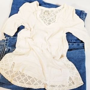 Lucky Brand | Knitted Back Shirt